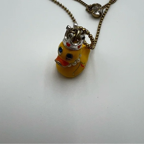 RARE Vintage Betsey Jonson Dollhouse Rubber Ducky Necklace - Picture 8 of 14